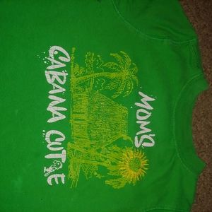 5/$25 • Old Navy • Moms Cabana Cutie Crewneck Graphic Green Tshirt 18-24M